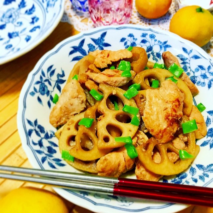 簡単！塩麹鶏と蓮根の★スピード炒め